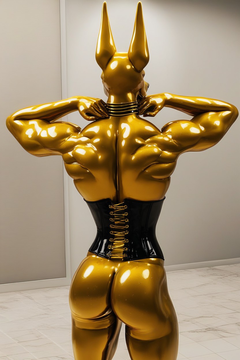 Pool, Shiny Gold Goo Shiny Gold Goo, Top Down Furry AI Porn