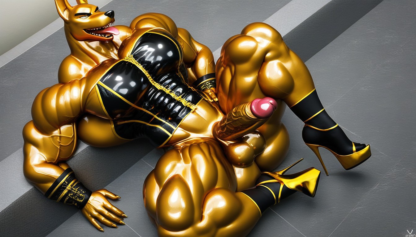 Oiled, Oiled Skin, Massage Furry AI Porn