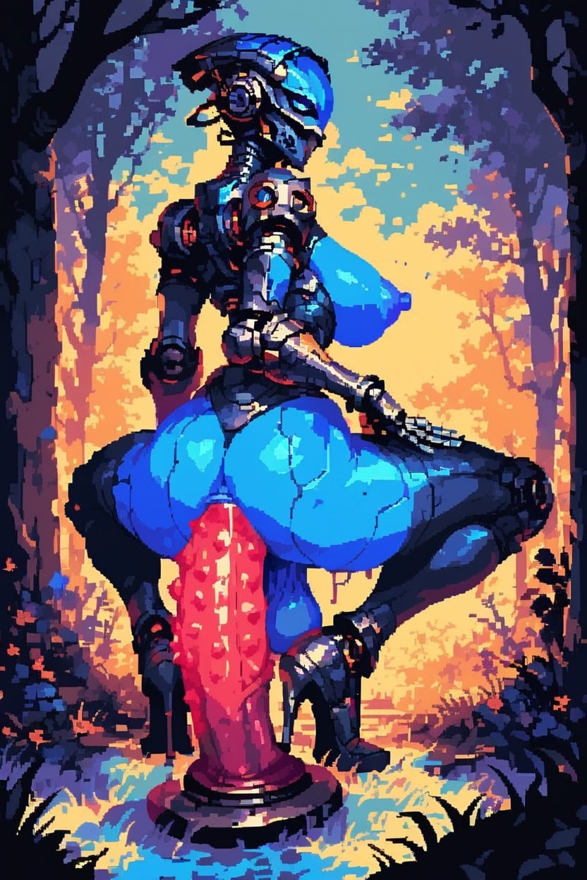 Metal Skin, Strong Lighting, Jelly Like Material Hentai IA