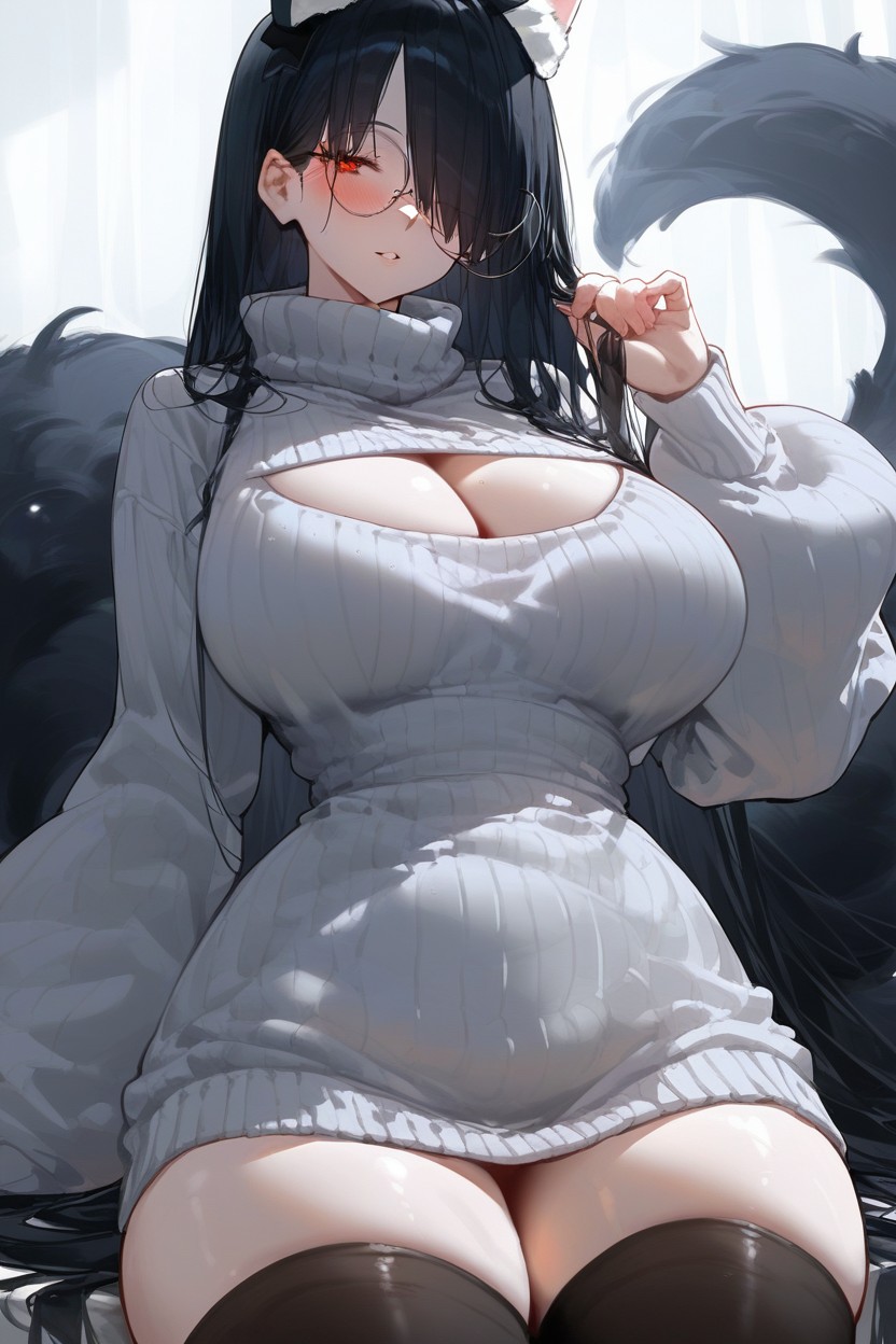 Long Hair, Cat Ears, Standing Hentai AI Porn