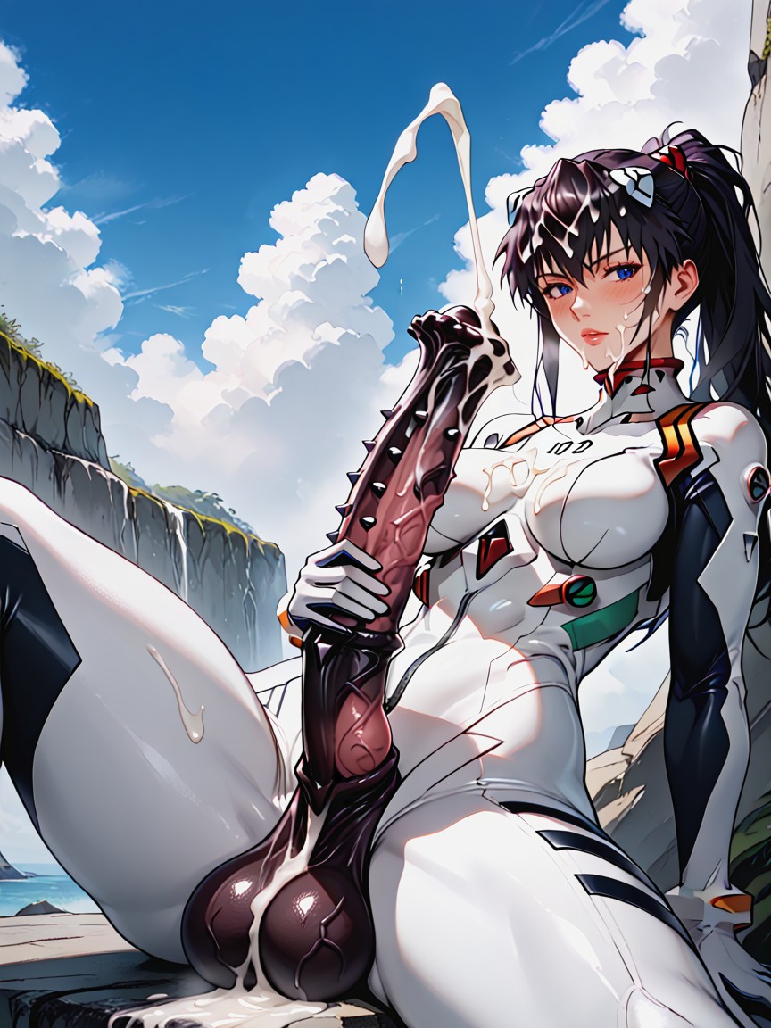 Gigantic, Black Hair, Pony Cock Hentai AI Porn