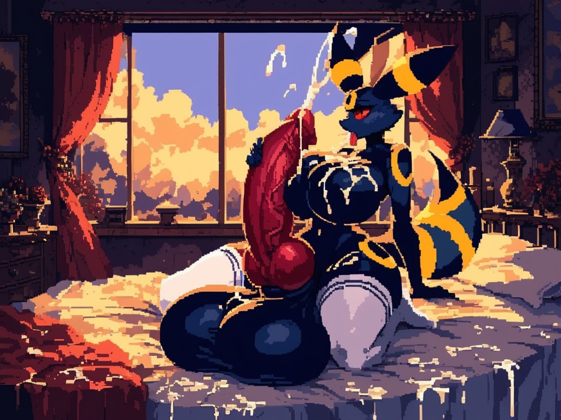 Cum On Thighs, Hyper Penis, Cum Furry AI Porn