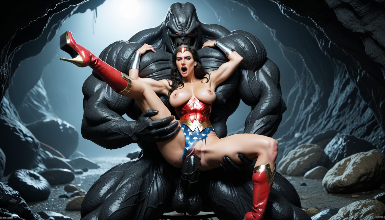 Orgasm, Giant Muscular Evil Massive Monsters, Top Down AI Porn