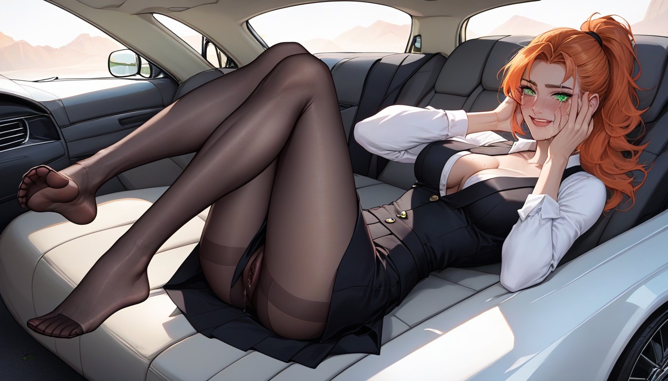 Green Eyes, Female Bullfight, Detailed Feet Hentai IA