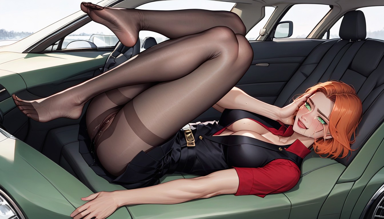 Round Tits, Medium Tits, Plunging Neckline Hentai IA