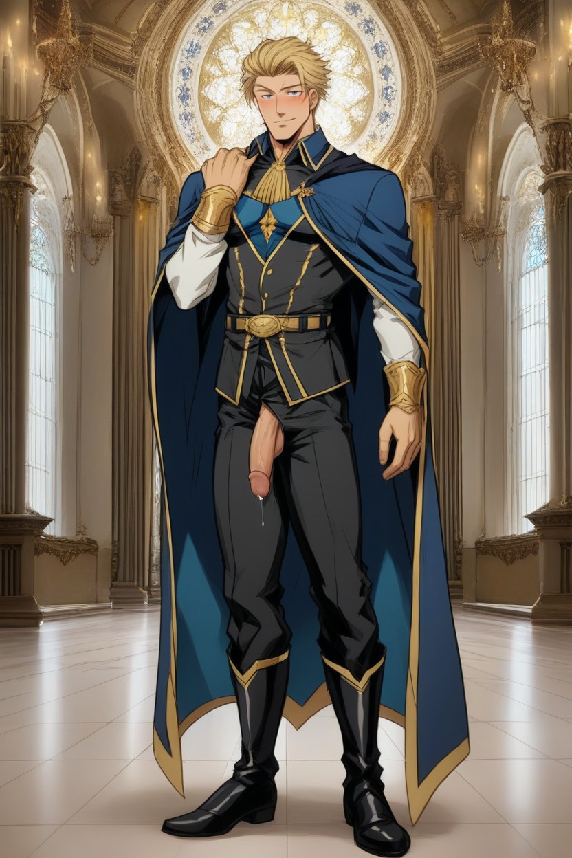 Dark Blue Eyes, Fully Clothed, Long Sleeves AI Gay Porn
