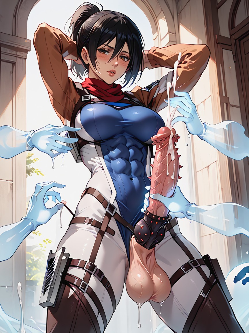 Gigantic, Monster Flared Penis, Round Breasts Hentai AI Porn