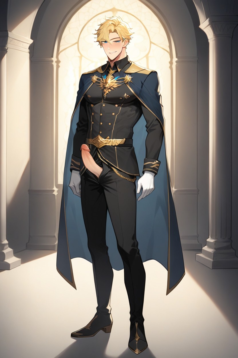 Tall Height, Medium, Royal Cape AI Gay Porn