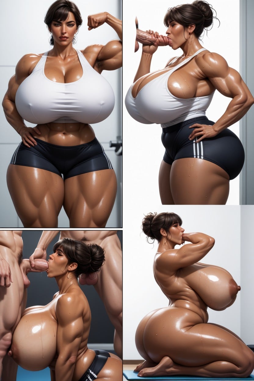 Multiple Views, Sweaty, Thick Thighs AI Porn