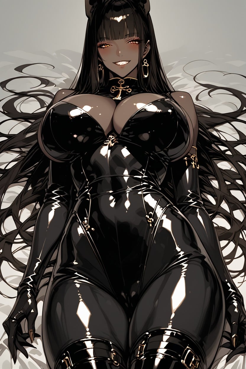 Evil Eye Sigma, Raise One Leg, Shiny Breasts Hentai AI Porn