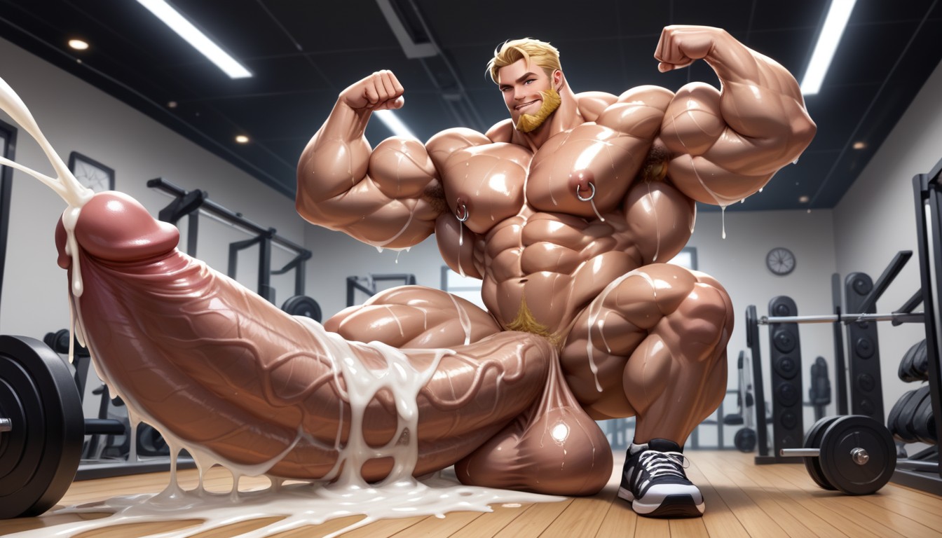 Gym, Side View, Very Sweaty AI同性戀黃片