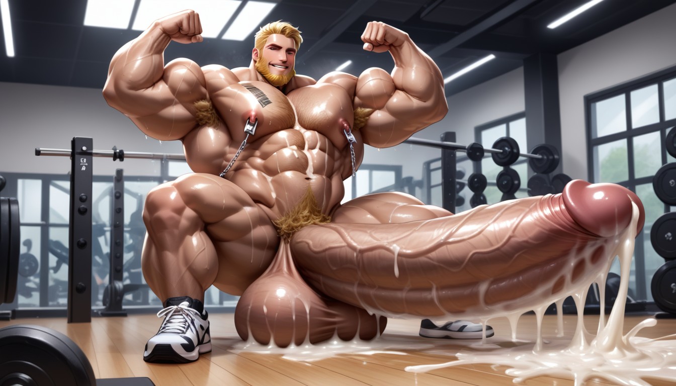 Humongous Penis, Hyper Detailed Genitals, 18+ AI Gay Porn