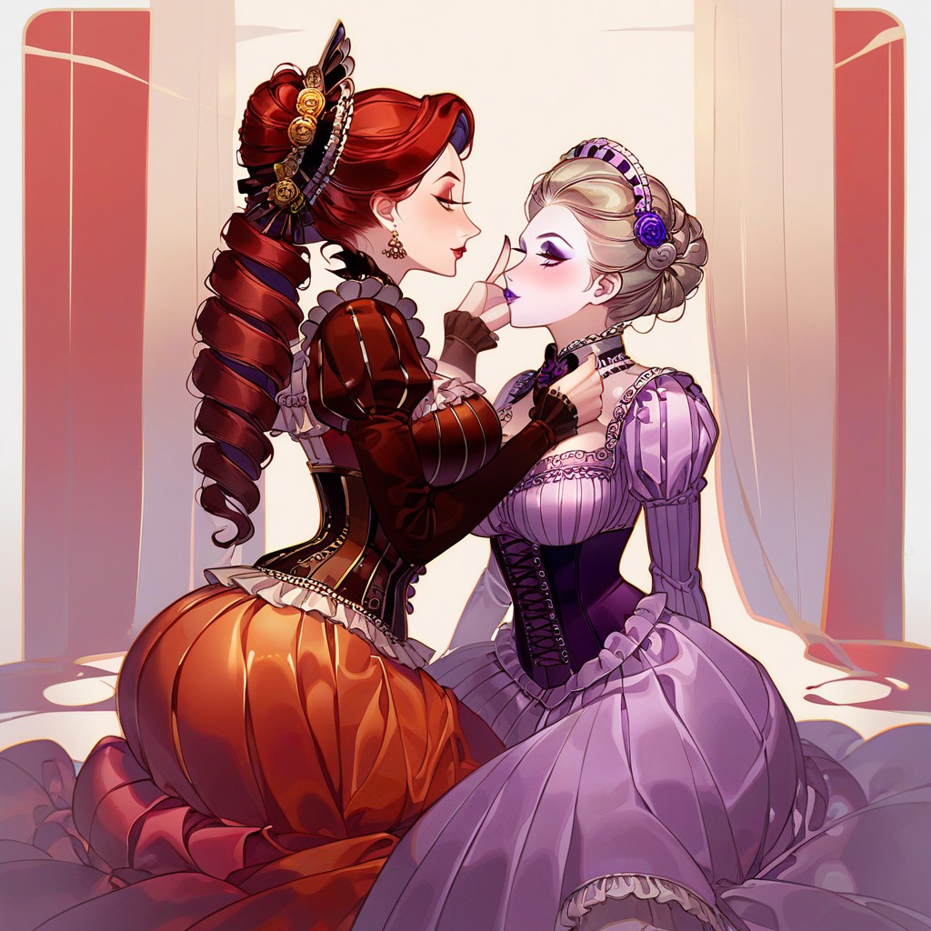 Very Erotic, Hair Tied Back With Ornaments, Oiled Skin Hentai AI Porn