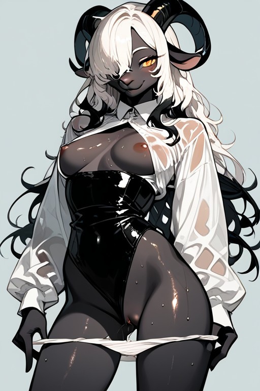 Wavy Hair, Pussy Juice Everywhere, Blush Furry AI Porn