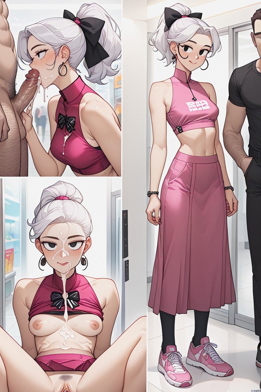 Open-chest Top, Eyebrows, Black Eyes AI Porn