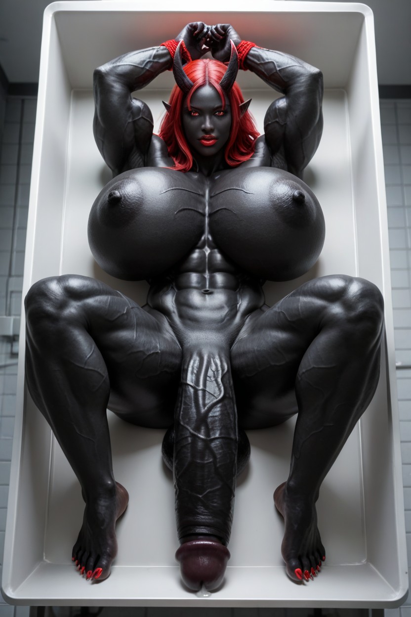 She Venom, Hourglass Figure, Black Cock Bigger Than Body Shemale AI Porn