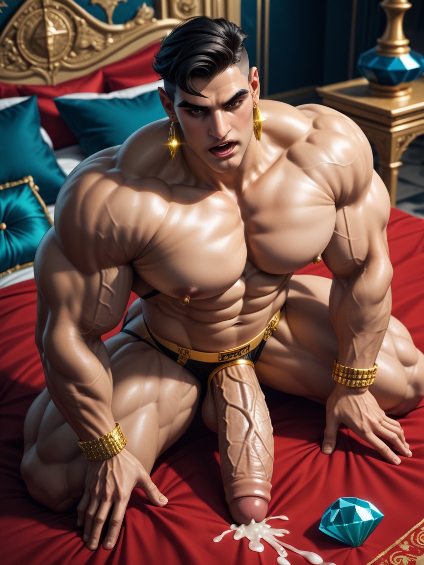 Bubble Butt, Silk, Defined Veiny Arms AI Gay Porn
