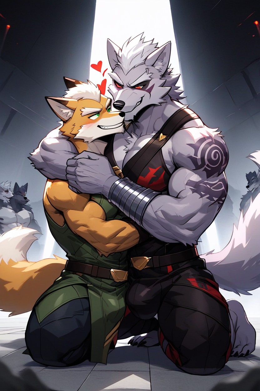 Spartan, Gay, 2 People Furry AI Porn