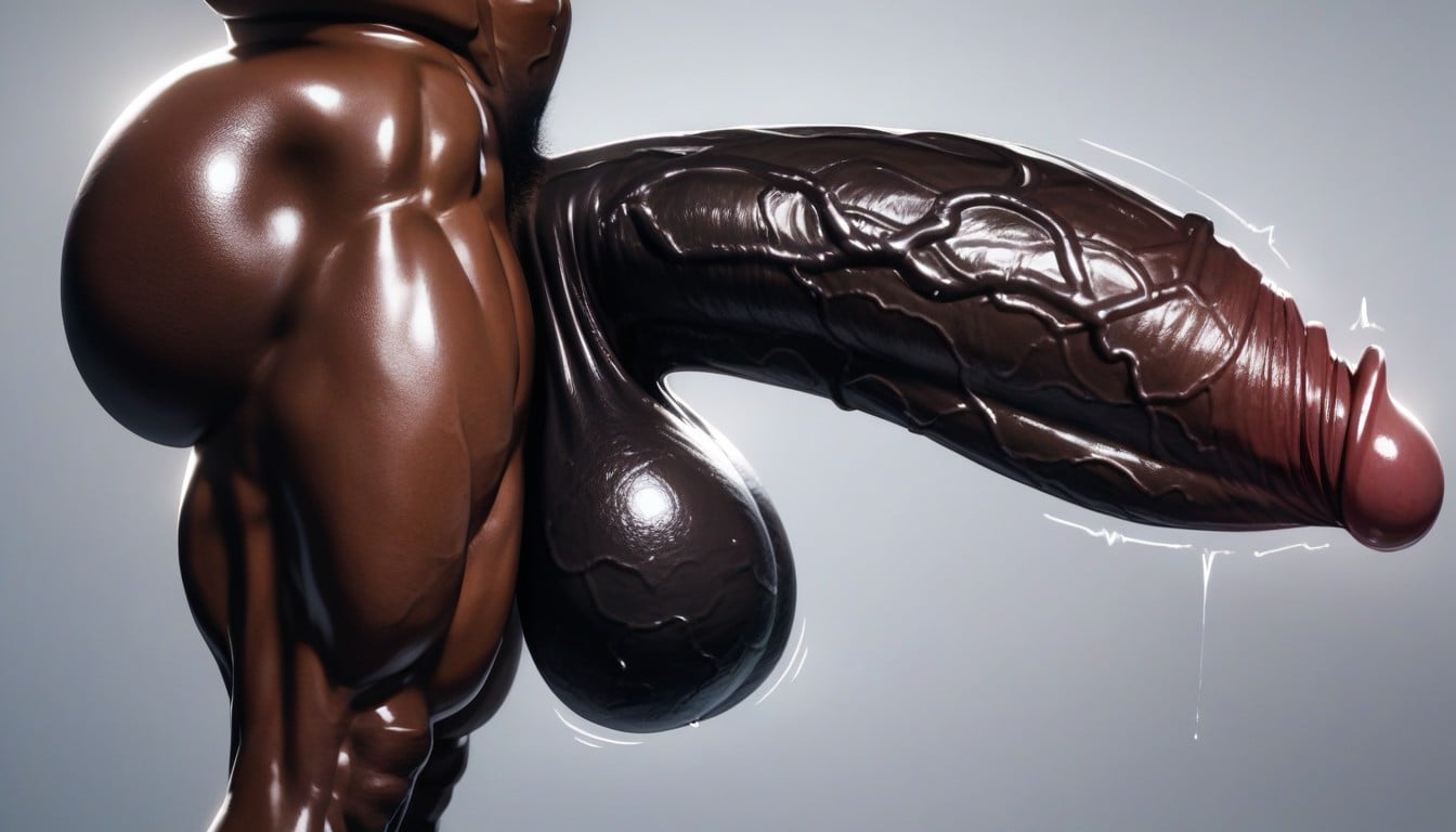 High Key Lighting, Ultradetailed Render, Enormous Delicious Erect Veiny Black Penis AI Porn