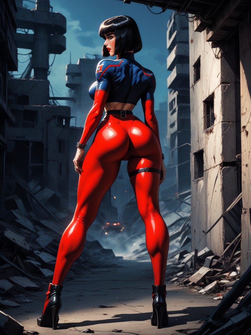 Perfect Legs, Terminator Grabbing Her Buttcocks, Terminator AI Porn