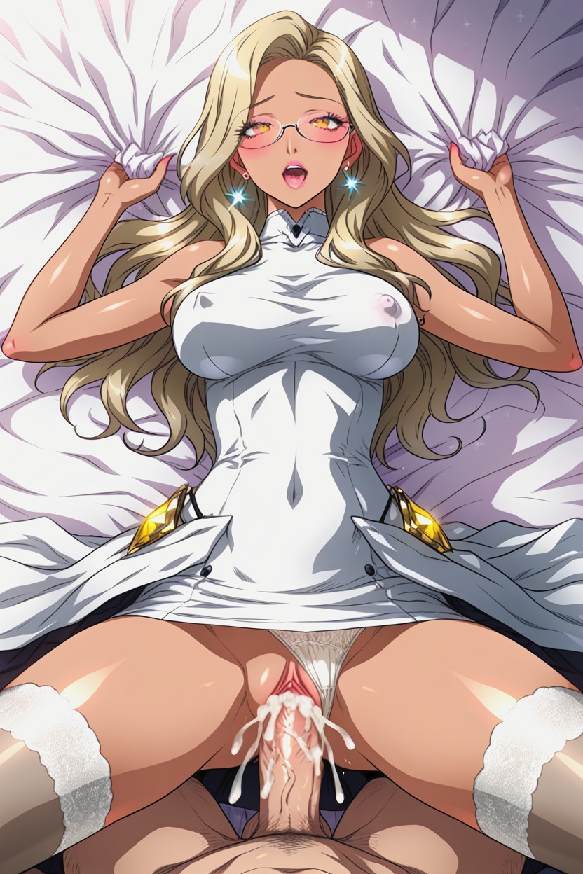 Fucking Big Cock, Erect Nipples, Front View Hentai AI Porn