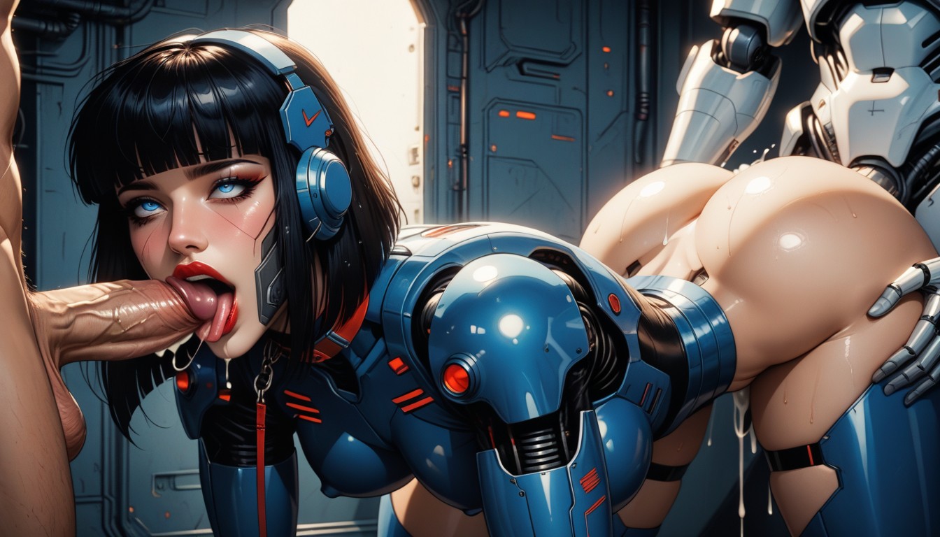 25+, Ahegao, Spitroast AI Porn