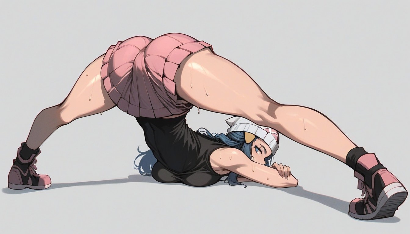 Bare Shoulders, Simple Background, Full Body Hentai AI Porn