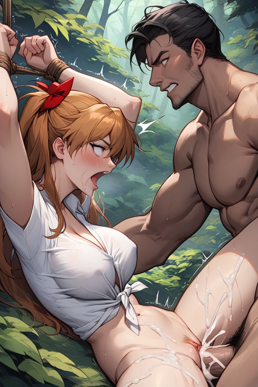 Fucked By Dark Haired Man, Mind Break, Overpowered Position Hentai AI Porn