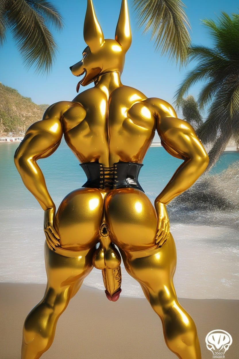 Wasp Waist, High Heels, Wasp Waist Furry AI Porn
