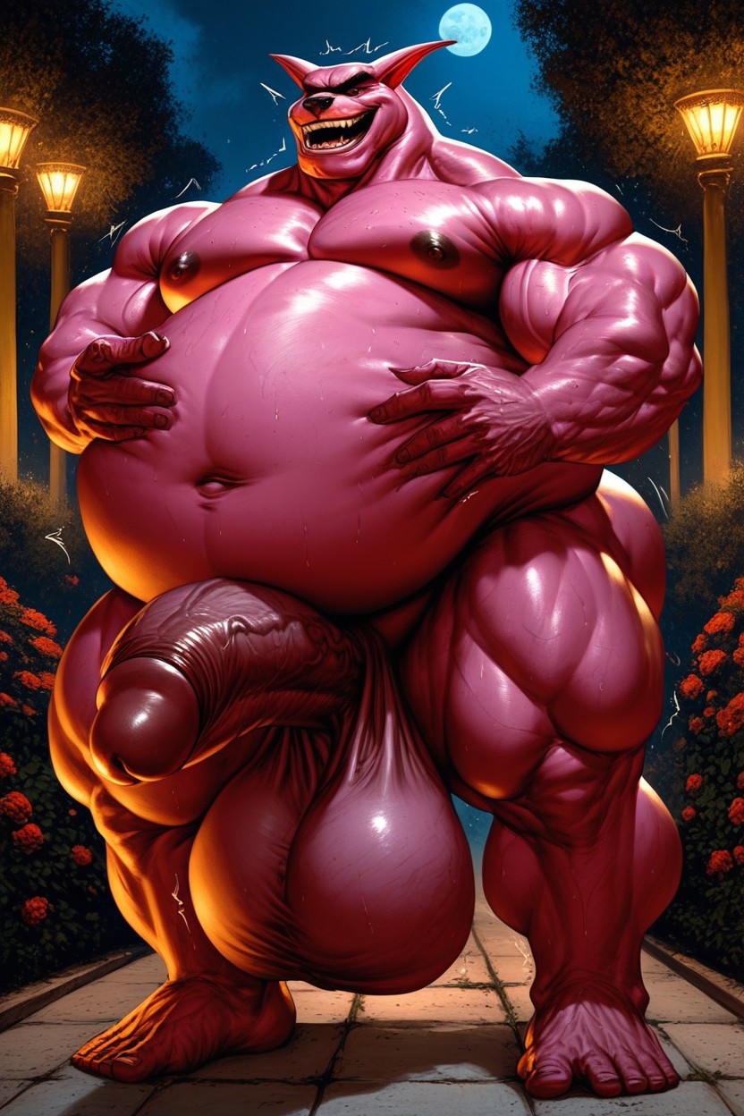 Round Belly, Handjob, Face AI Gay Porn