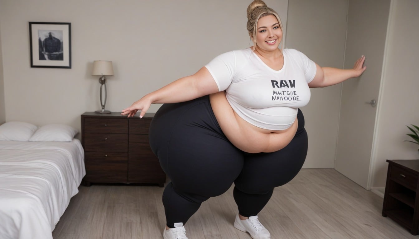 Fit, Yoga Pants, Massive Hyper Fat Butt AI Porn