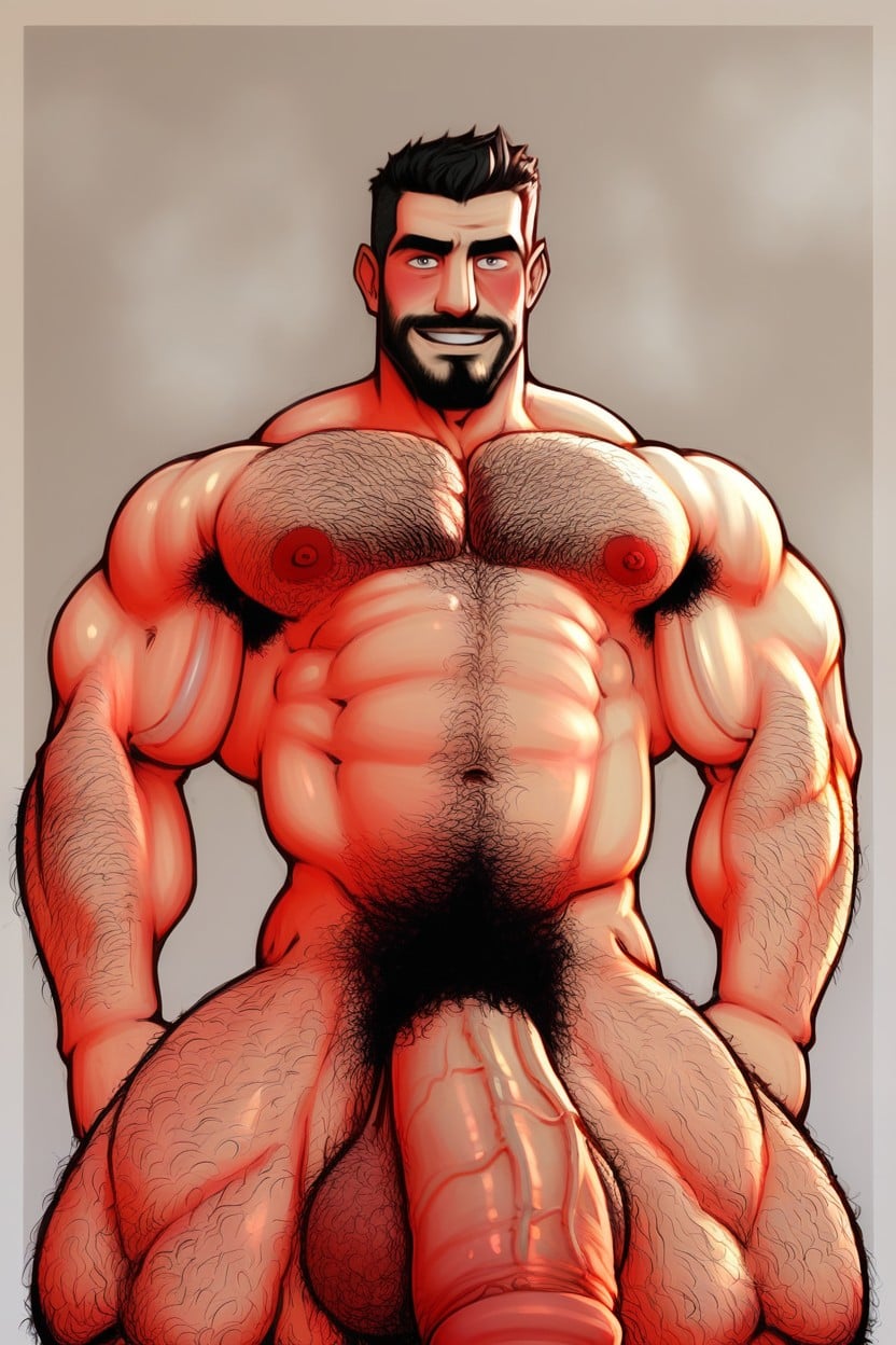 Hyper Hairy Body, Hairly, Slightly Angled Perspective Porno gay IA