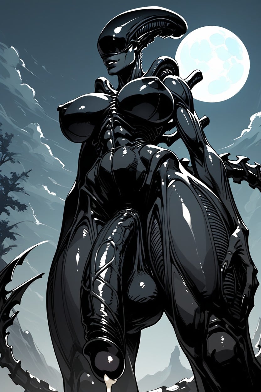 Solo, Xenomorph, Xenomorph Mouth Shemale AI Porn
