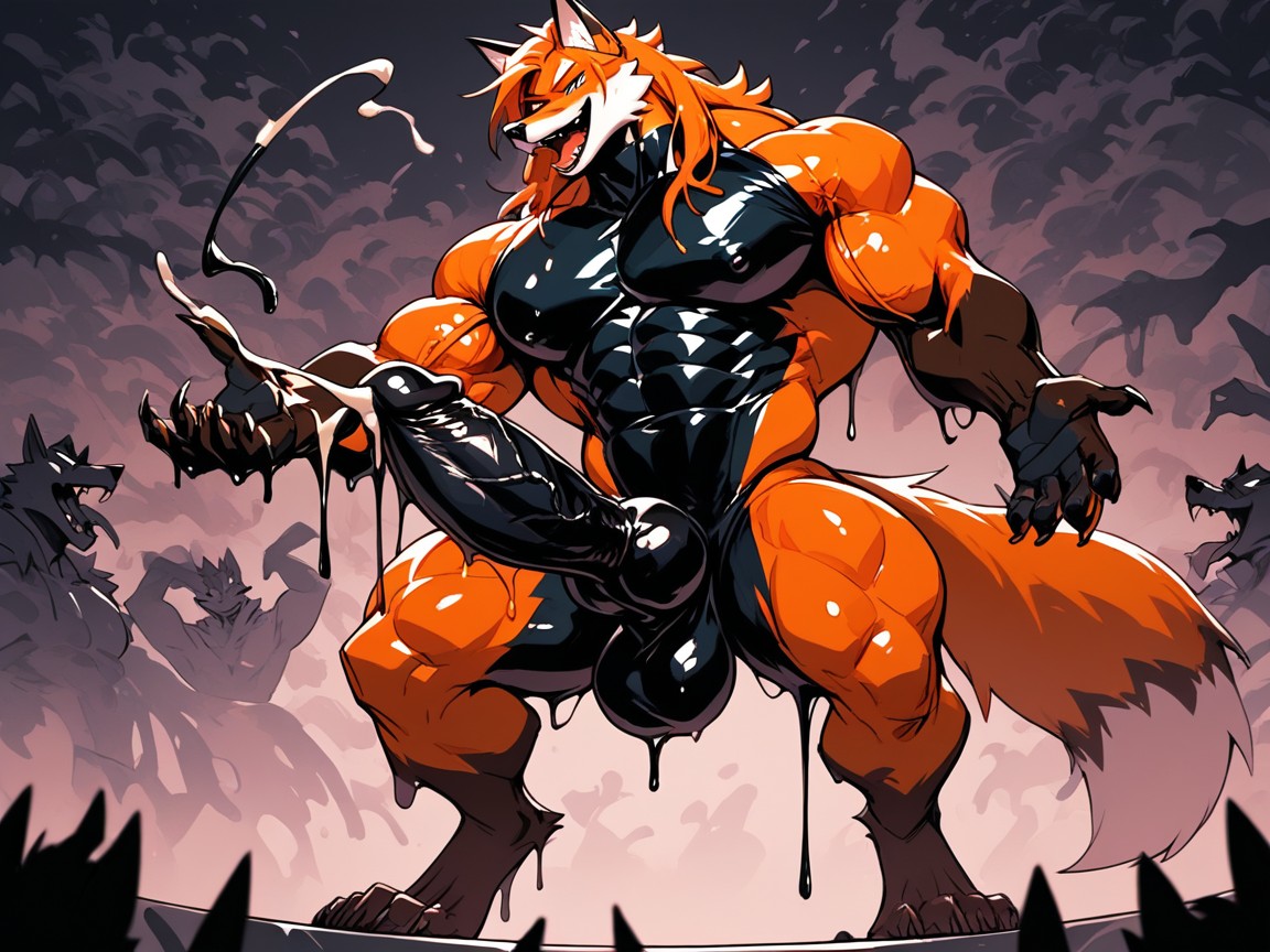 Dancers Have Hard Cocks, Black Penis, Tongue Out Furry AI Porn