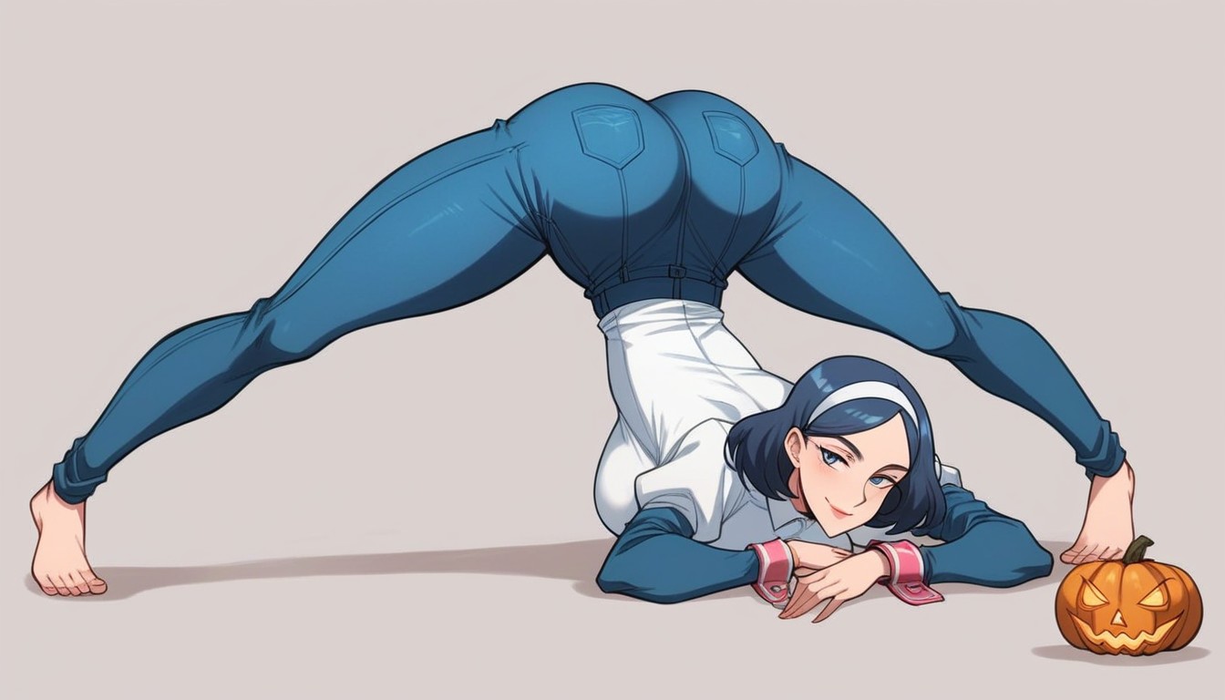 Seductive Smile, Sweaty, Front View Hentai AI Porn