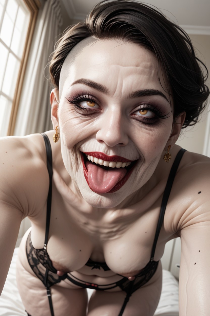 Horror, Smeared Makeup, Top Down Hentai AI Porn