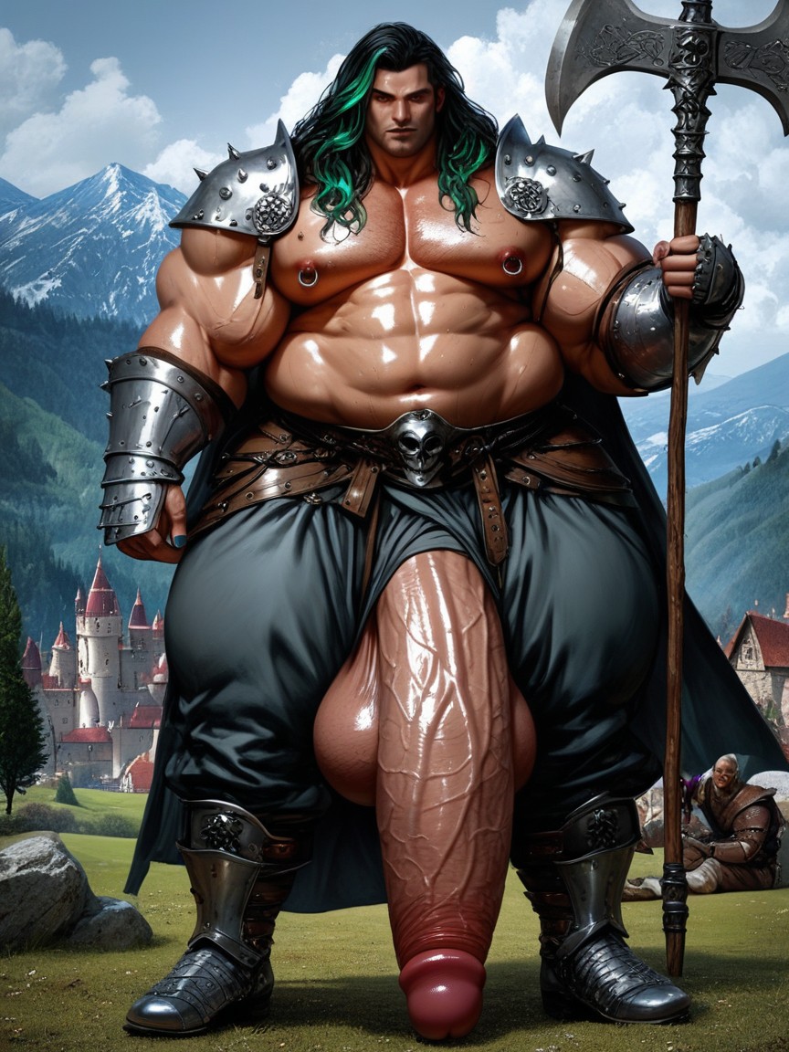 Womanly Facial Features, Black Lipstick, Gigantic Scrotum Porno gay IA