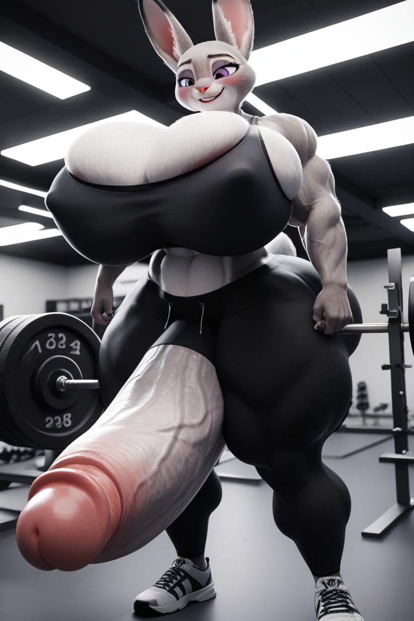 Ultra Detailed Abs, Extremely Veiny Muscular Quads, Muscular Neck Furry AI Porn