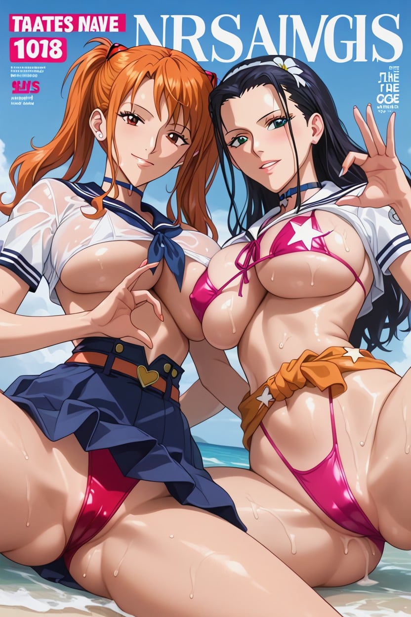 Sailor Suit, Twin Tails Hair, Navy Blue Socks Hentai KI Porno