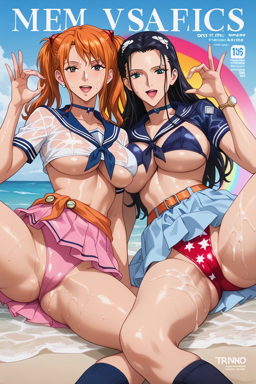 Horny, Colorful Background, Perfect Anatomy Hentai IA