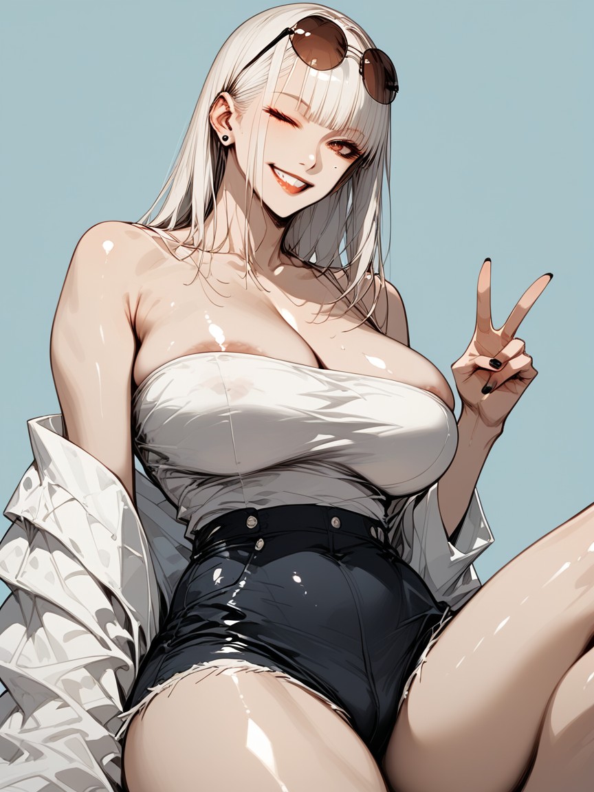 Gros Cul, Gros Seins, Face To The Camera Porno IA Hentai