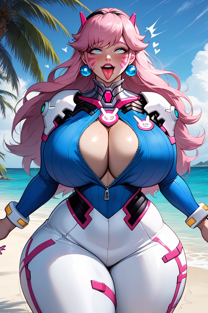 Princess Peach, Moaning Sound Effects, Wide Hips Porno IA