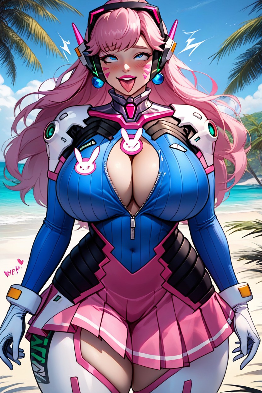 Very Big Ass, Unbuttoned Zipper, Perfect Figure Body AI Porn