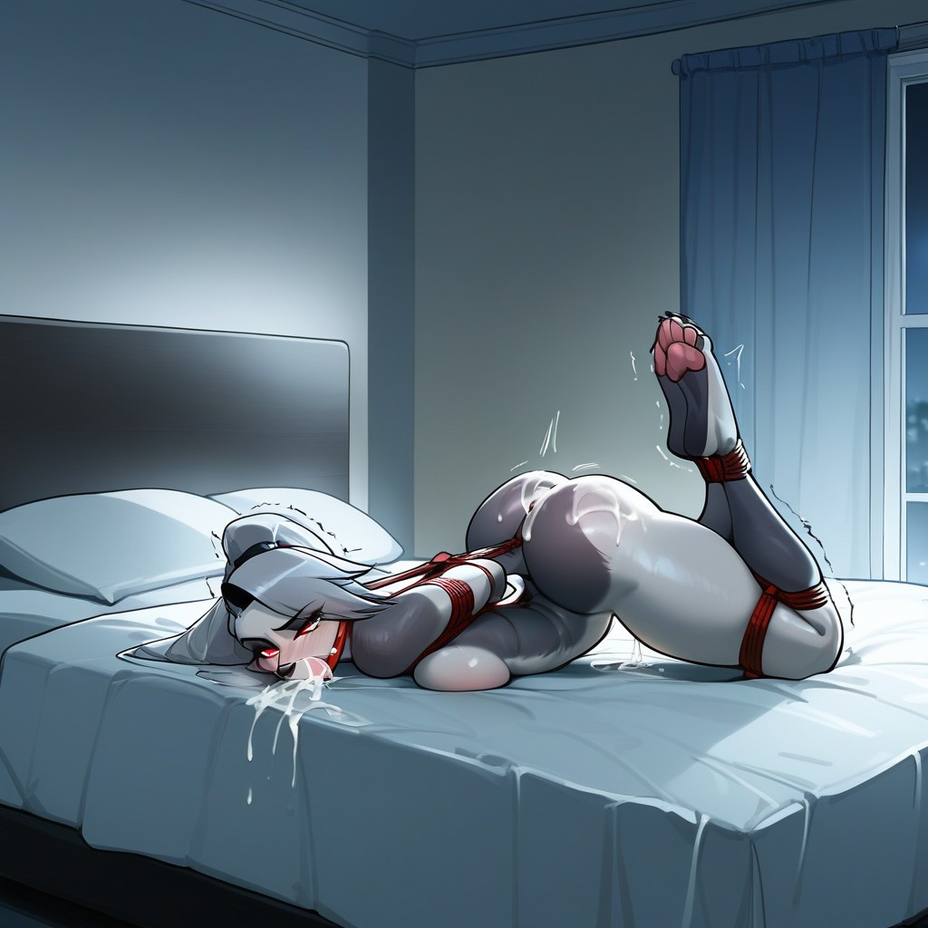 Sucks On Herself, Paws, English Text Mf Mf Hlp Furry AI Porn
