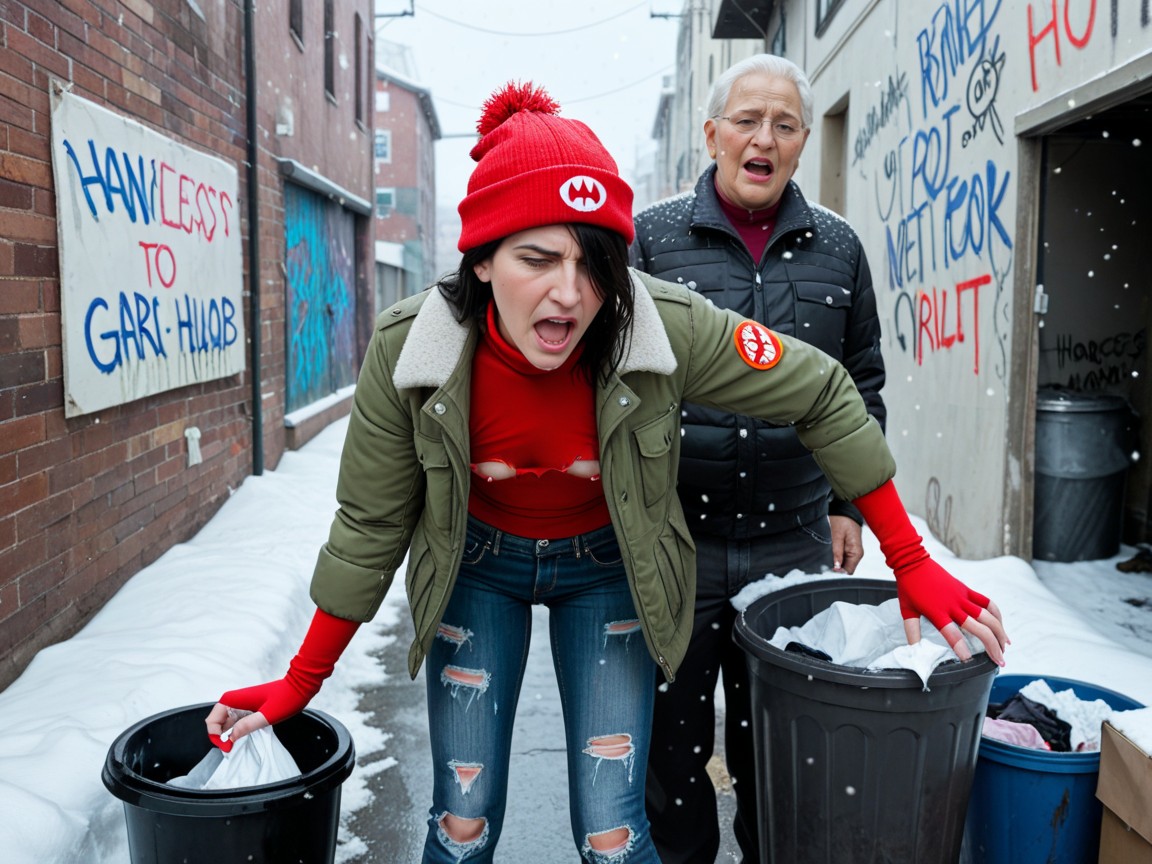 Gang Bang, Graffiti, Jeans AI Porn