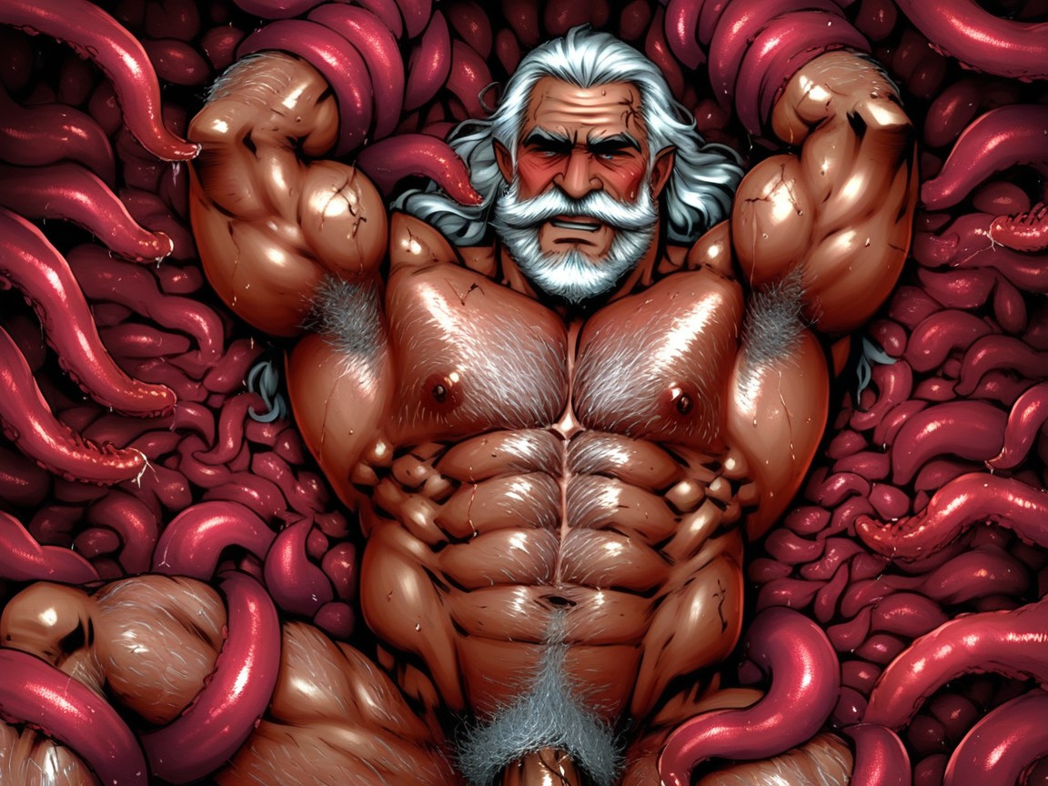 Long Hair, Multiple Tentacles, Full Beard Porno gay IA