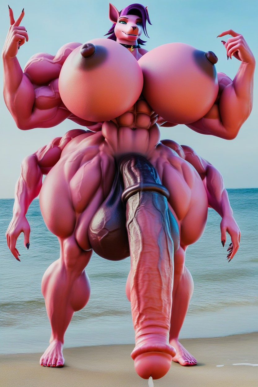 Shapely Body, Multiple Arms, 18+ Furry AI Porn