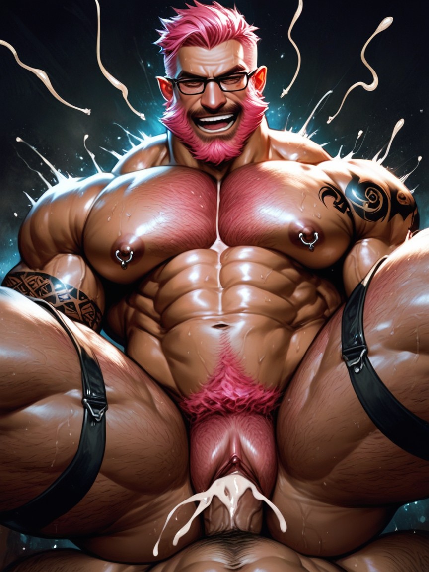 Orgasme, Upsurged Nipples, Courte Longueur Porno IA Gay