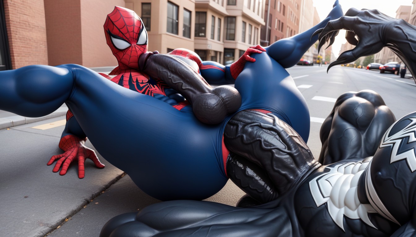 Spiderman, Deep Spiderman Anal Streched By The Colossal Cock, Fairy Sized Male Spiderman Porno gay IA
