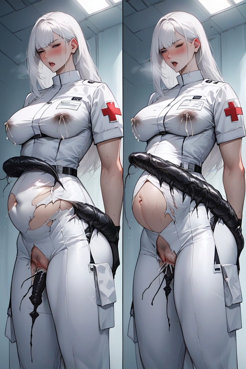 Hair, Visage Confus, Lactating Porno IA Hentai